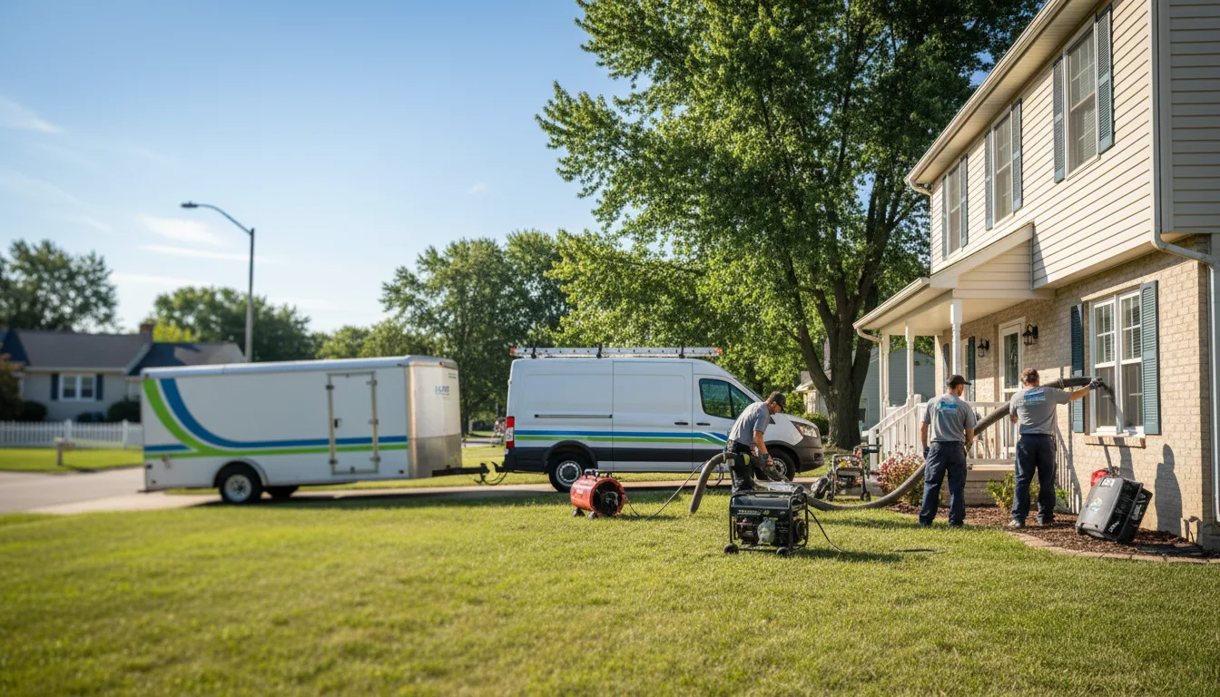 Flooded Basement Restoration And Cleanup With Repair in Oak Hill, OH near me